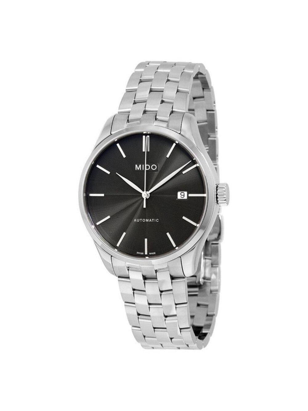 NWT Mido Belluna II Automatic Black Dial Men's Watch